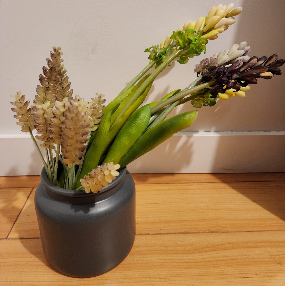 Faux snapdragon and sedem stems